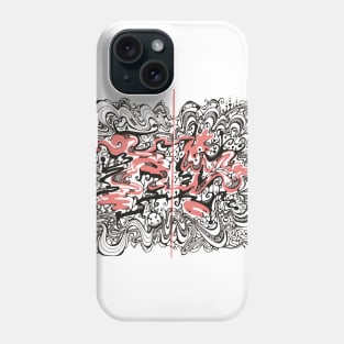 Abstract doodle art Phone Case