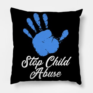 Child Abuse Prevention Awareness Month Blue Ribbon gift idea Pillow