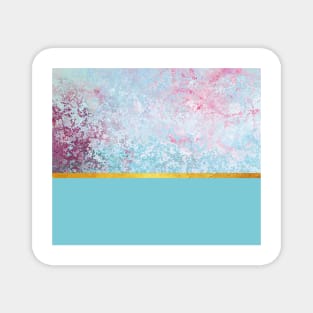 Beautiful blue textured composition Magnet