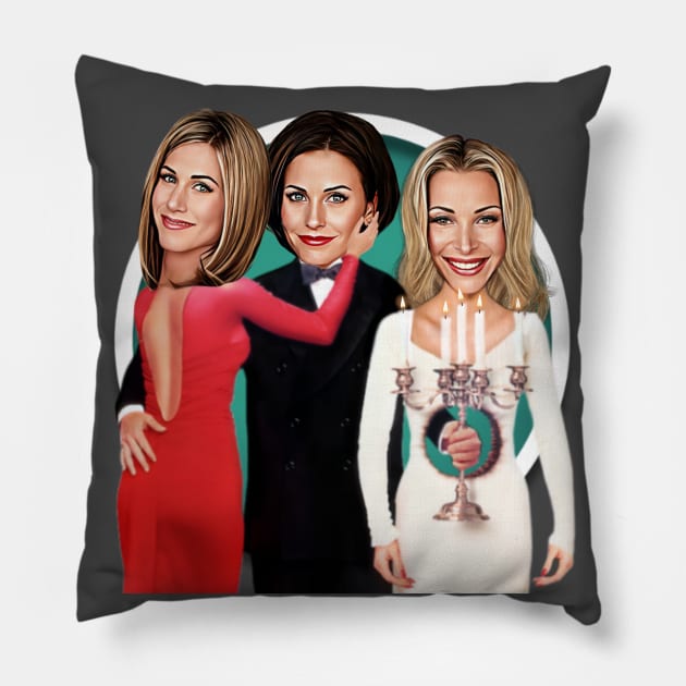 Death Becomes Her / Friends Pillow by Zbornak Designs