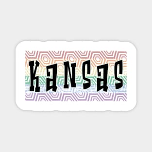 LGBTQ PATTERN AMERICA KANSAS Magnet