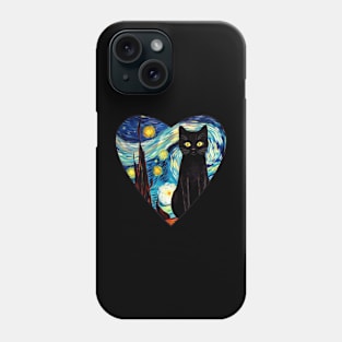 Starry Night Cat Phone Case