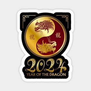 Chinese New Year 2024 - Year Of The Dragon 2024 Magnet