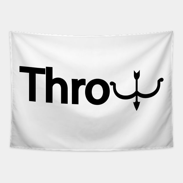 Throw throwing artistic design Tapestry by DinaShalash