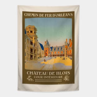 Château de Blois France Vintage Poster 1928 Tapestry