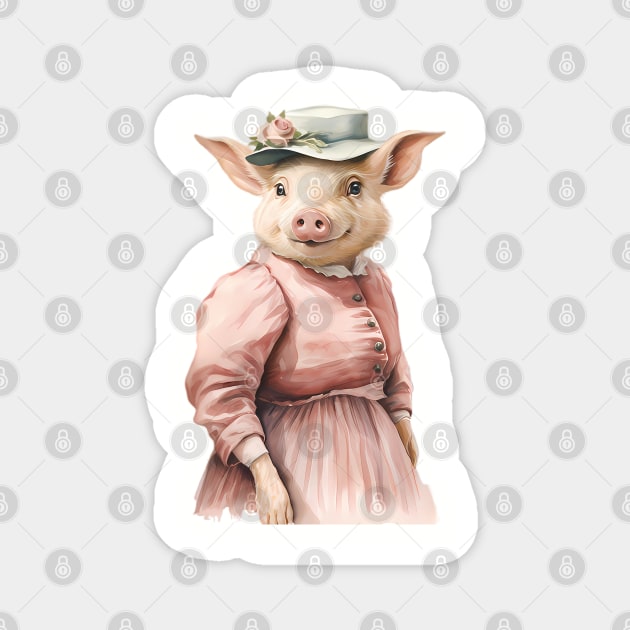 Mrs. Pig Magnet by VelvetEasel