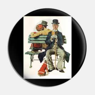 All Buttoned Up 1936 - Norman Rockwell Pin