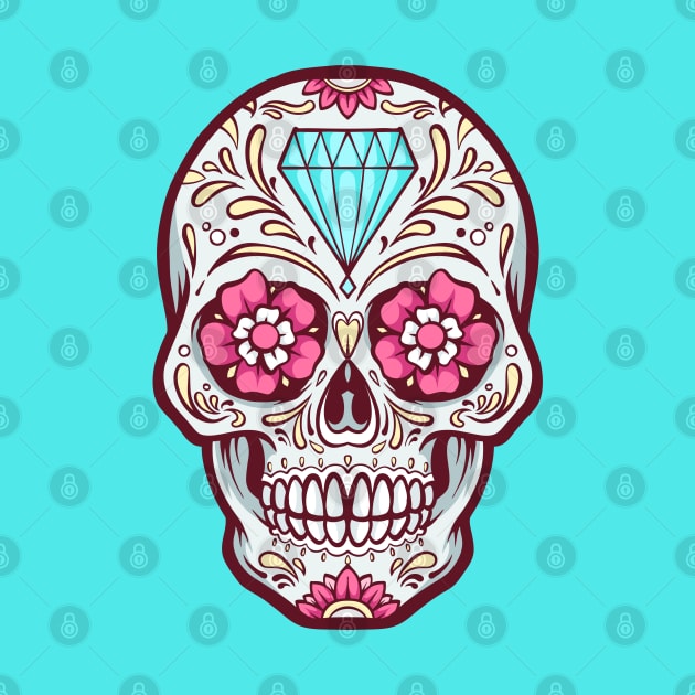 Latin Pride Sugar Skull by machmigo