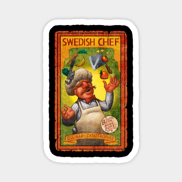SWEDISH CHEF BORK BORK BORK Magnet by ngepetdollar