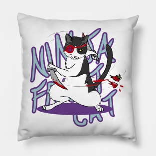 Ninja Fruit Cat Pillow