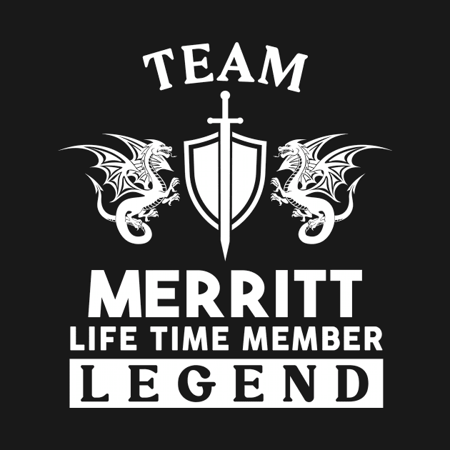 Merritt Name T Shirt - Merritt Life Time Member Legend Gift Item Tee by unendurableslemp118