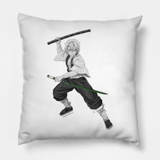 Gray Wind Man Pillow