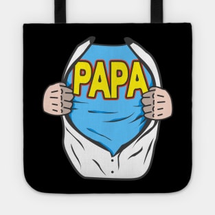 Papa Superhero Father Tote