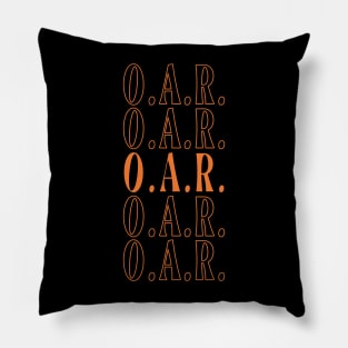 Graphic Lovely O.A.R Name Flowers Retro Classic Styles Pillow