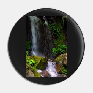 a waterfall in the forest Pin