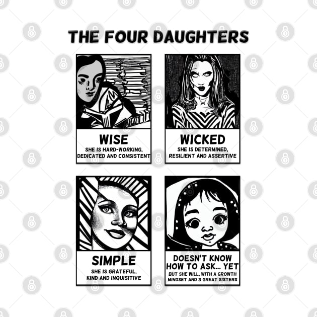 The Four Daughters - A Feminist Interpretation of the Four Sons in the Passover Hagaddah by cuteandgeeky