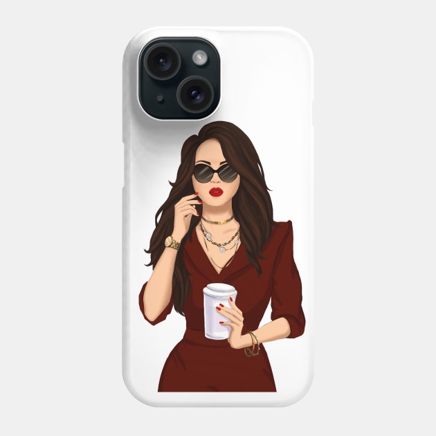 Fancy rich bitch Phone Case by Oksana101