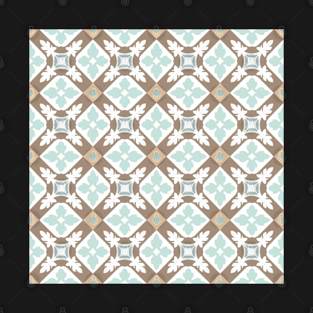 Portuguese tiles seamless pattern. Vintage background by AnaMOMarques