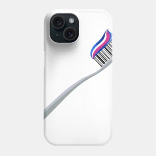 Barcode Art - Toothbrush Phone Case