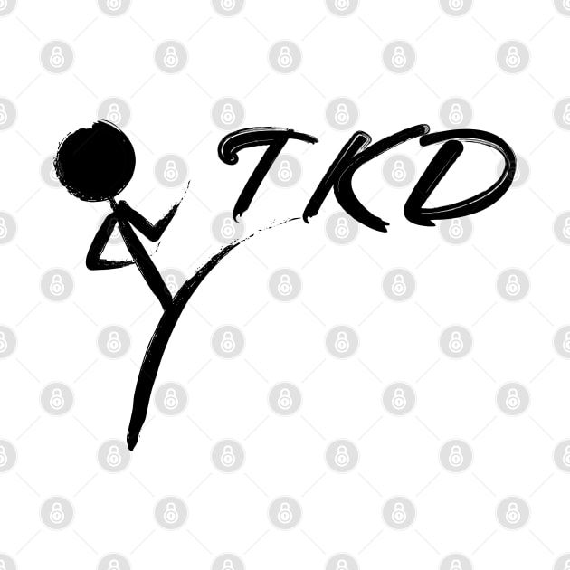 Brushed TKD Logo Taekwondo by SpinningKickTKD