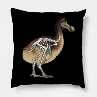 Dodo Bird Skeleton Anatomy Pillow