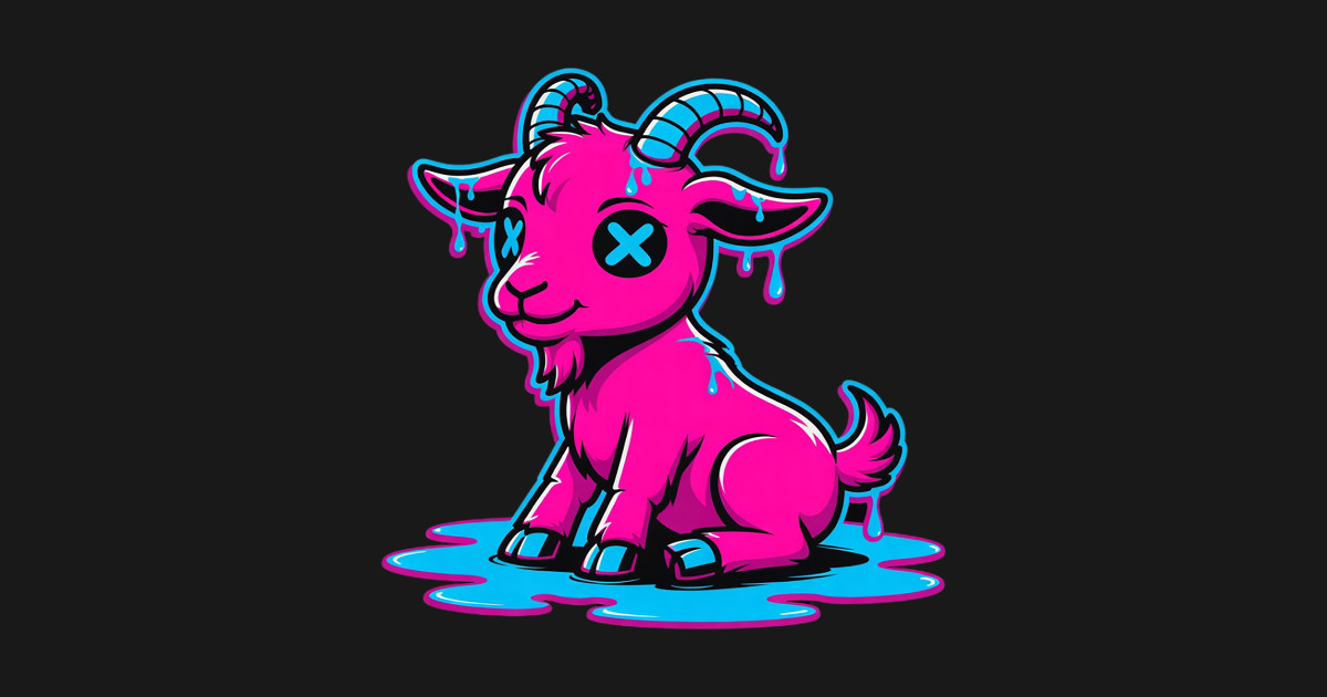 Graffiti Melting Art Goat Goats Premium - Graffiti Melting Art Goat ...