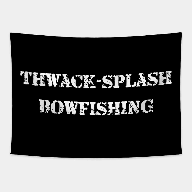 Thwack Splash Bowfishing Tapestry by machasting