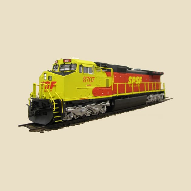 SPSF Railway C44-9W Locomotive by Kodachrome Railway Colors