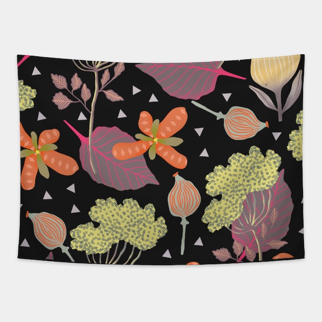 midnight meadow Tapestry by Pacesyte