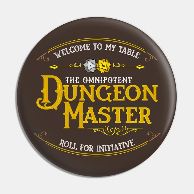 Omnipotent Dungeon Master Pin by DragonQuest