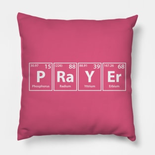 Prayer (P-Ra-Y-Er) Periodic Elements Spelling Pillow