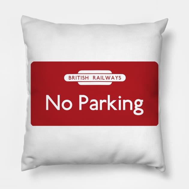 No Parking Pillow by Random Railways