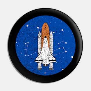 Retro Space Logo Pin