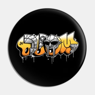 Legend graffiti mf doom Pin