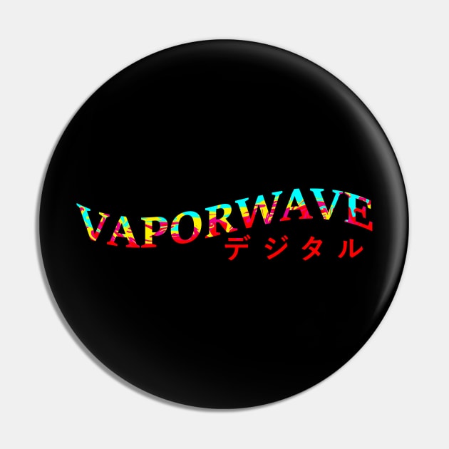Vaporwave Digital Color Pin by Widmore