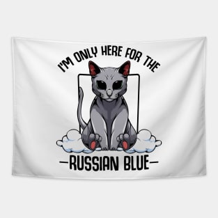 Russian Blue Cat Tapestry