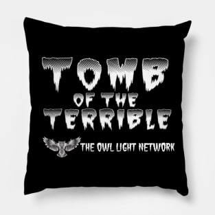 Tomb of the Terrible Logo - White Pillow