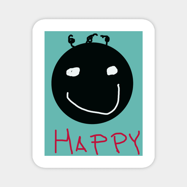 Happy Baby Face Magnet by Eigo Wild