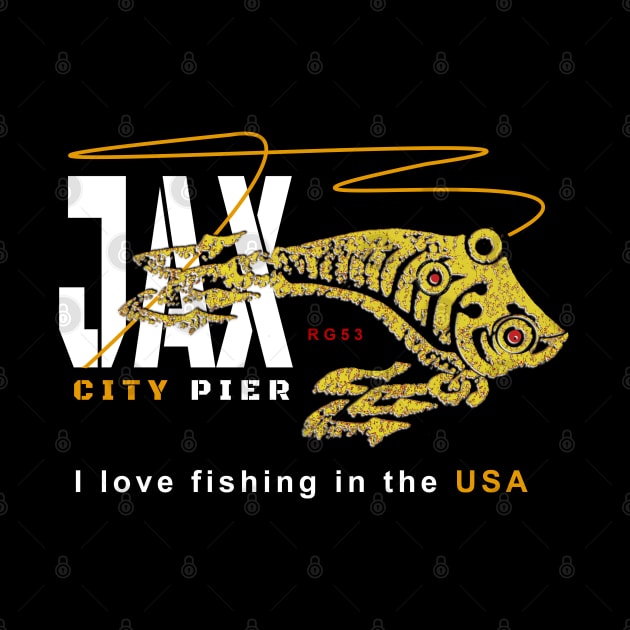 Jacksonville FL.,JAX City Pier,  Love Fishing USA by The Witness