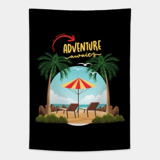 Ready for new adventure time love travel Explore the world holidays vacation Tapestry