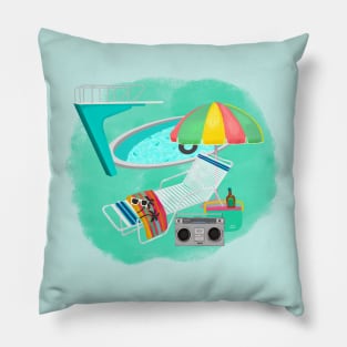 80's pool Pillow