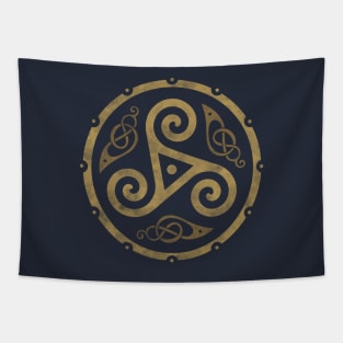 Celtic Triskelion ancient motif Tapestry