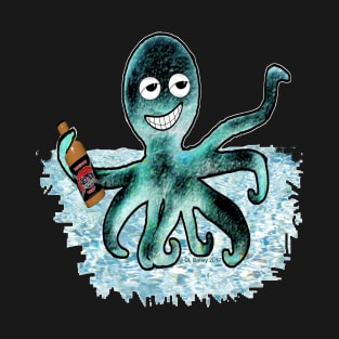 Drinking Octopus T-Shirt