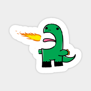 dinosaur fire Magnet