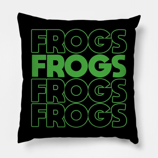 FROGS Pillow by popcornpunk