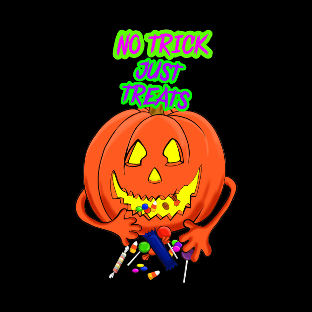 HALLOWEEN, NO TRICK JUST TREATS by Art by Eric William.s