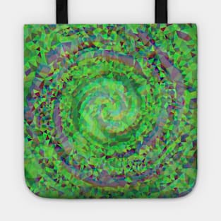 Diamond Swirl of Summer Green Leafs Tote