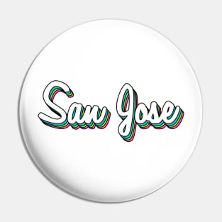 Retro San Jose Pin