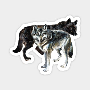 Totem Wolf realistic Magnet