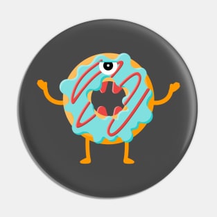 Monster Donut Pin